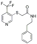 N-(2-PHENYLETHYL)-2-[[4-(TRIFLUOROMETHYL)PYRIDIN-3-YL]THIO]ACETAMIDE Struktur