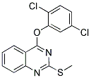 2,5-DICHLOROPHENYL 2-(METHYLSULFANYL)-4-QUINAZOLINYL ETHER Struktur