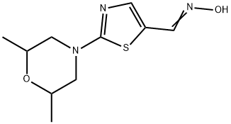 2-(2,6-DIMETHYLMORPHOLINO)-1,3-THIAZOLE-5-CARBALDEHYDE OXIME Struktur