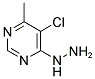 5-CHLORO-4-HYDRAZINO-6-METHYLPYRIMIDINE Struktur