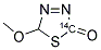 5-METHOXY-1,3,4-THIADIAZOL-[2H] ONE-1-, [CARBONYL-14C] Struktur