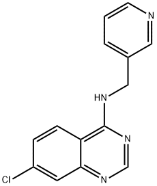 7-CHLORO-N-(3-PYRIDINYLMETHYL)-4-QUINAZOLINAMINE Struktur