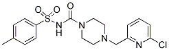 4-[(6-CHLOROPYRIDIN-2-YL)METHYL]-N-[(4-METHYLPHENYL)SULPHONYL]PIPERAZINE-1-CARBOXAMIDE Struktur