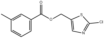 (2-CHLORO-1,3-THIAZOL-5-YL)METHYL 3-METHYLBENZENECARBOXYLATE Struktur