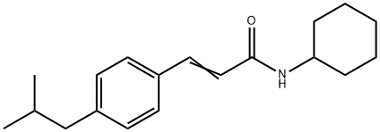 N-CYCLOHEXYL-3-(4-ISOBUTYLPHENYL)ACRYLAMIDE Struktur