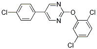 5-(4-CHLOROPHENYL)-2-(2,5-DICHLOROPHENOXY)PYRIMIDINE Struktur