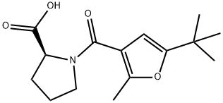 1-(5-TERT-BUTYL-2-METHYL-FURAN-3-CARBONYL)-PYRROLIDINE-2-CARBOXYLIC ACID Struktur