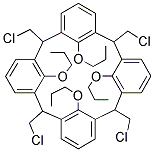 5,11,17,23-TETRAKIS-CHLOROMETHYL-25,26,27,28-TETRAPROPOXY-CALIX[4]ARENE Struktur