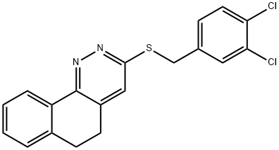 3,4-DICHLOROBENZYL 5,6-DIHYDROBENZO[H]CINNOLIN-3-YL SULFIDE Struktur