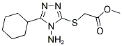 METHYL [(4-AMINO-5-CYCLOHEXYL-4H-1,2,4-TRIAZOL-3-YL)SULFANYL]ACETATE Struktur