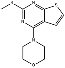 2-(METHYLSULFANYL)-4-MORPHOLINOTHIENO[2,3-D]PYRIMIDINE Struktur