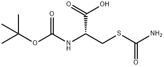 BOC-S-CARBAMOYL-L-CYSTEINE Struktur