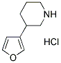 3-(3-FURYL) PIPERIDINE HYDROCHLORIDE Struktur