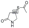 (S)-4-ACETYLTHIO-2-PYRROLIDINONE Struktur