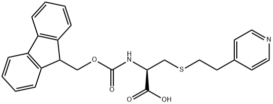 FMOC-S-(2-(4-PYRIDYL)ETHYL)-L-CYSTEINE Struktur