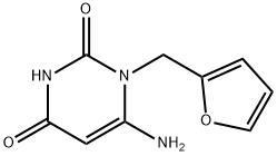 6-AMINO-1-(2-FURYLMETHYL)PYRIMIDINE-2,4(1H,3H)-DIONE Struktur