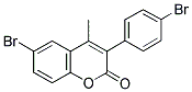 6-BROMO-3(4'-BROMOPHENYL)-4-METHYLCOUMARIN Struktur