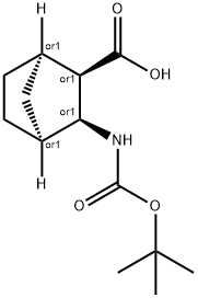 BOC-3-ENDO-AMINOBICYCLO[2.2.1]HEPTANE-2-ENDO-CARBOXYLIC ACID Struktur