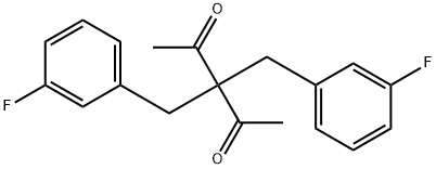 3,3-BIS(3-FLUOROBENZYL)-2,4-PENTANEDIONE Struktur