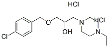 1-[(4-CHLOROBENZYL)OXY]-3-(4-ETHYLPIPERAZIN-1-YL)PROPAN-2-OL DIHYDROCHLORIDE Struktur