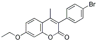 3(4'-BROMOPHENYL)-7-ETHOXY-4-METHYLCOUMARIN Struktur