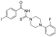 N-((4-(2-FLUOROPHENYL)PIPERAZINYL)THIOXOMETHYL)(4-IODOPHENYL)FORMAMIDE Struktur