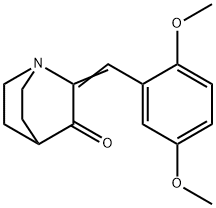 2-[(Z)-(2,5-DIMETHOXYPHENYL)METHYLIDENE]-3-QUINUCLIDINONE Struktur