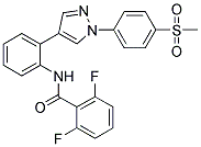 2,6-DIFLUORO-N-[2-(1-(4-(METHYLSULPHONYL)PHENYL)-1H-PYRAZOL-4-YL)PHENYL]BENZAMIDE