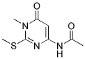 N-[1-METHYL-2-(METHYLSULFANYL)-6-OXO-1,6-DIHYDROPYRIMIDIN-4-YL]ACETAMIDE Struktur