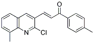 1-(P-TOLYL)-3-(2-CHLORO-8-METHYL-3-QUINOLINYL)-2-PROPEN-1-ONE Struktur