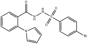 4-BROMO-N'-[2-(1H-PYRROL-1-YL)BENZOYL]BENZENESULFONOHYDRAZIDE Struktur