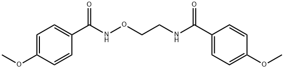 4-METHOXY-N-(2-([(4-METHOXYBENZOYL)AMINO]OXY)ETHYL)BENZENECARBOXAMIDE Struktur