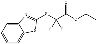 ETHYL 2-(1,3-BENZOTHIAZOL-2-YLSULFANYL)-2,2-DIFLUOROACETATE Struktur