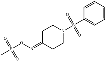 4-([(METHYLSULFONYL)OXY]IMINO)-1-(PHENYLSULFONYL)PIPERIDINE Struktur