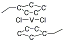 BIS(ETHYLCYCLOPENTADIENYL)VANADIUM DICHLORIDE Struktur