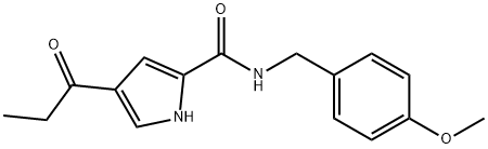 N-(4-METHOXYPHENYL)-4-PROPIONYL-1H-PYRROLE-2-CARBOXAMIDE Struktur