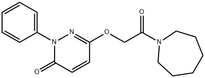 6-[2-(1-AZEPANYL)-2-OXOETHOXY]-2-PHENYL-3(2H)-PYRIDAZINONE Struktur