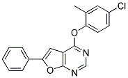 4-(4-CHLORO-2-METHYLPHENOXY)-6-PHENYLFURO[2,3-D]PYRIMIDINE Struktur