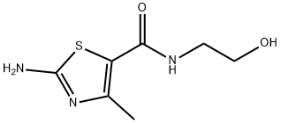 2-AMINO-4-METHYL-THIAZOLE-5-CARBOXYLIC ACID(2-HYDROXY-ETHYL)-AMIDE Struktur