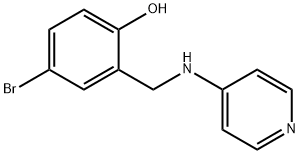 4-BROMO-2-(PYRIDIN-4-YLAMINOMETHYL)-PHENOL Struktur