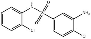 3-AMINO-4-CHLORO-N-(2-CHLORO-PHENYL)-BENZENESULFONAMIDE Struktur