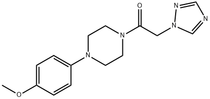 1-[4-(4-METHOXYPHENYL)PIPERAZINO]-2-(1H-1,2,4-TRIAZOL-1-YL)-1-ETHANONE Struktur