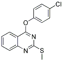 4-(4-CHLOROPHENOXY)-2-(METHYLSULFANYL)QUINAZOLINE Struktur