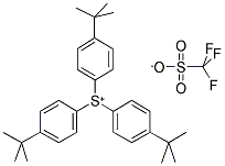 TRIS(4-TERT-BUTYLPHENYL)SULFONIUM TRIFLATE Struktur