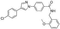 4-[4-(4-CHLOROPHENYL)-1H-PYRAZOL-1-YL]-N-(2-METHOXYBENZYL)BENZAMIDE Struktur