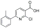 2-CHLORO-6-(2-METHYLPHENYL) NICOTINIC ACID Struktur