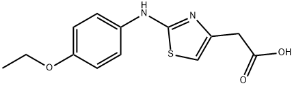 [2-(4-ETHOXY-PHENYLAMINO)-THIAZOL-4-YL]-ACETIC ACID Struktur