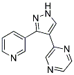 2-[3-(PYRIDIN-3-YL)-1H-PYRAZOL-4-YL]PYRAZINE Struktur