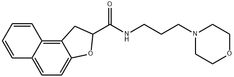 N-(3-MORPHOLINOPROPYL)-1,2-DIHYDRONAPHTHO[2,1-B]FURAN-2-CARBOXAMIDE Struktur