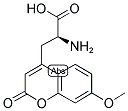 BETA-(7-METHOXYCOUMARIN-4-YL)-L-ALANINE Struktur